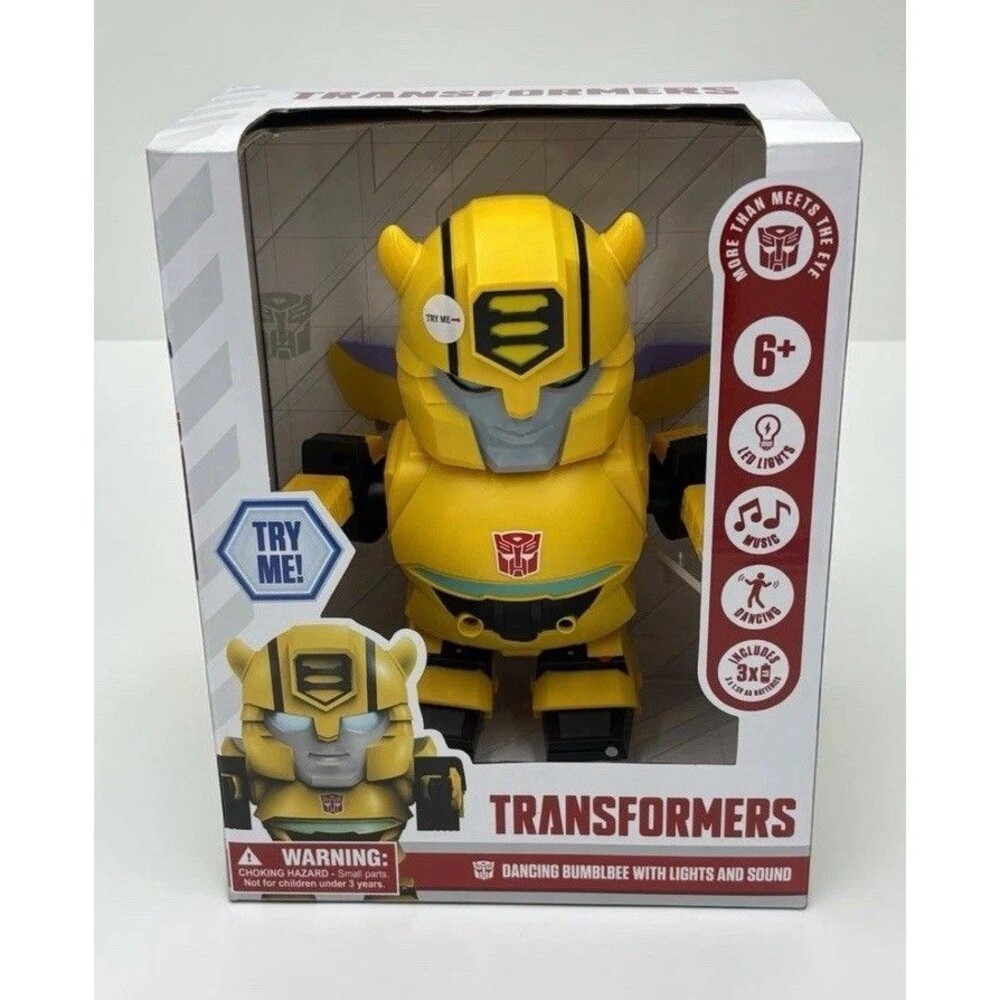 Hasbro Transformers Bumblebee Dancing Action Figure LED Lights Music Robot